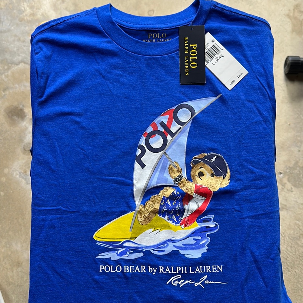 Polo Ralph Lauren Polo Bear Windsurfing Youth L NWT